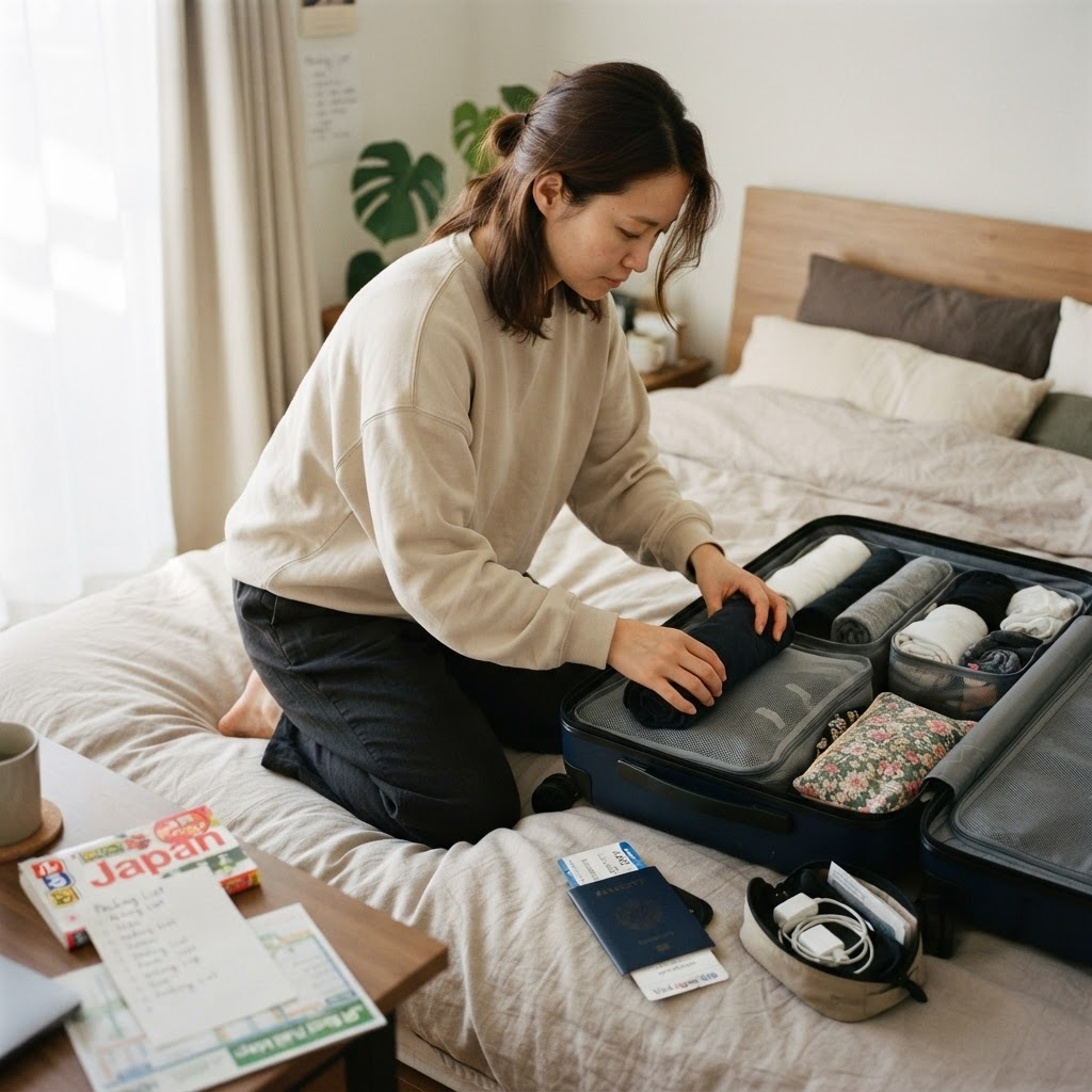 일본여행 캐리어 이렇게 싸세요