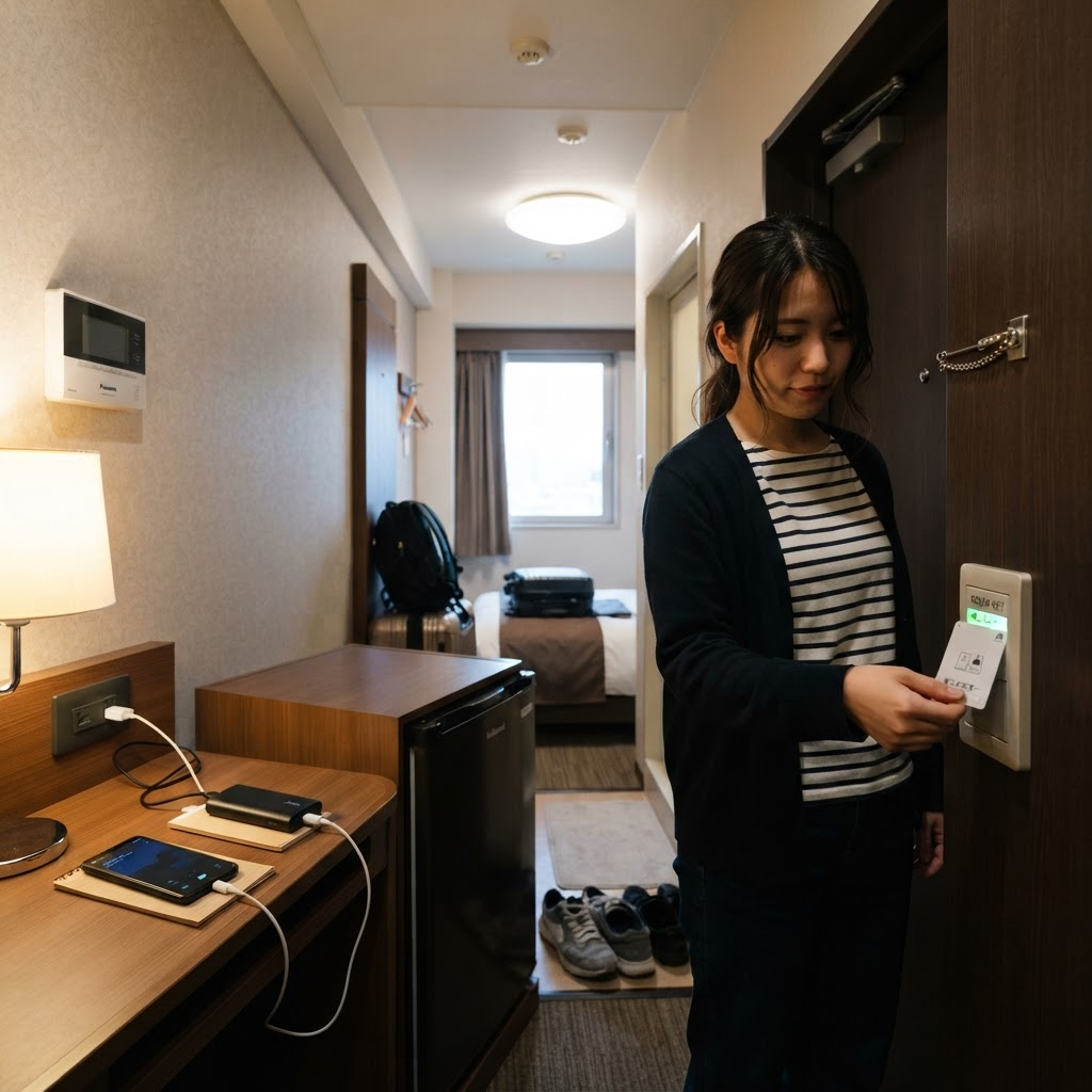일본 호텔 카드키를 빼면 전기가 꺼지는 이유와 대처법 썸네일