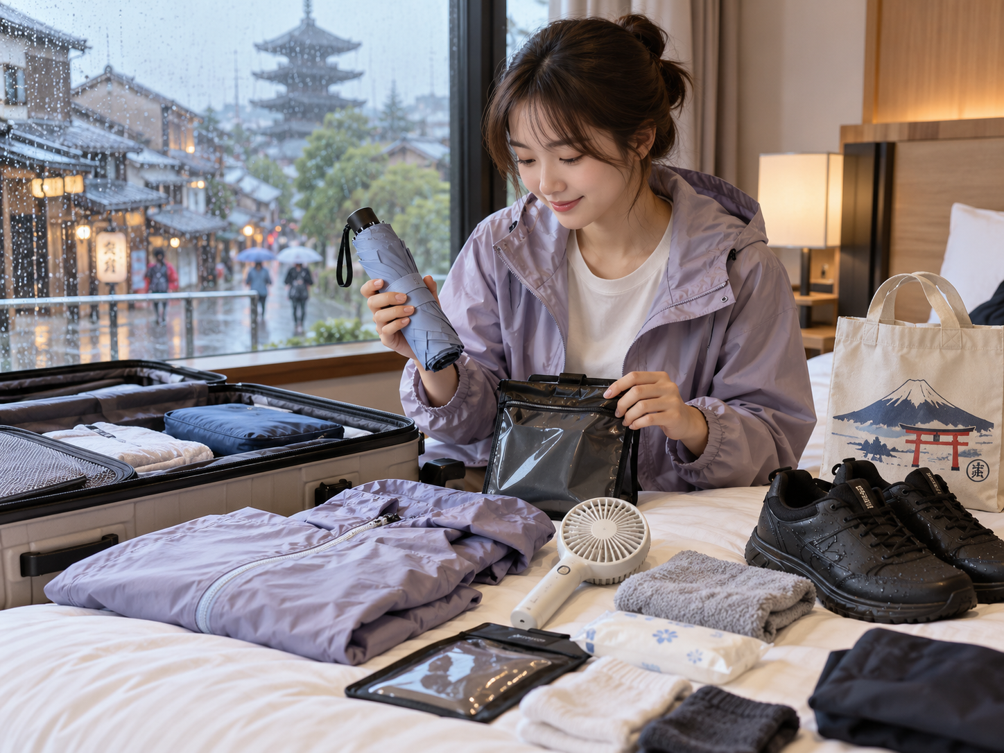 일본 장마철 여행, 쾌적하고 즐거운 완벽 준비물 가이드 썸네일